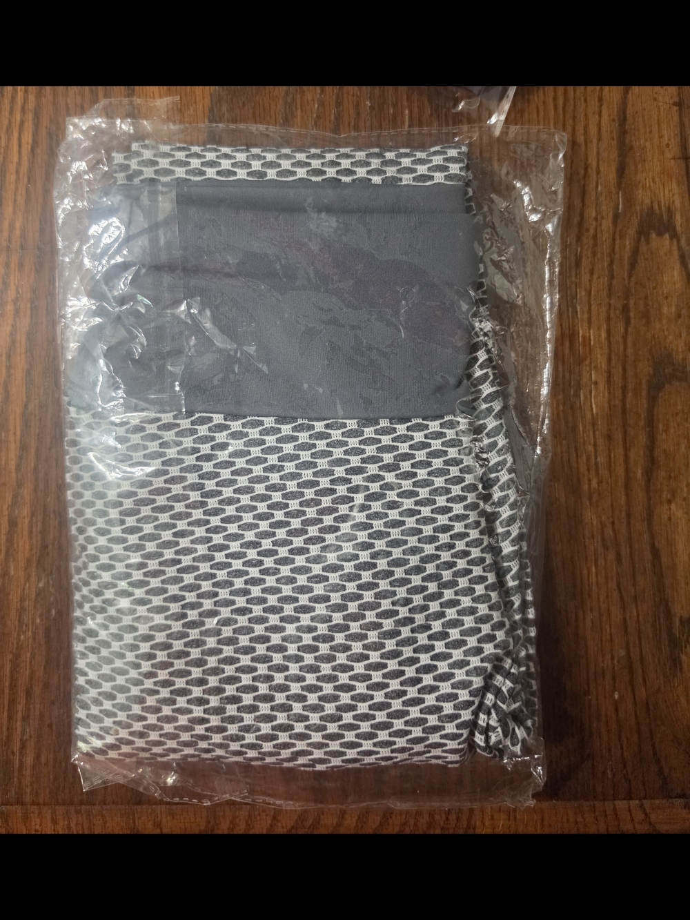 Source Unknown Gray and White Textured Leggings